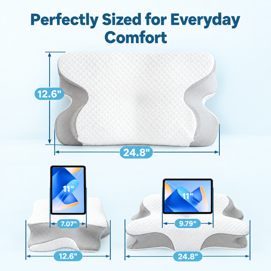 Cellnce Sleep Cervical Memory Foam Pillow | Ergonomic Contour Support