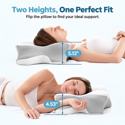 Cellnce Sleep Cervical Memory Foam Pillow | Ergonomic Contour Support
