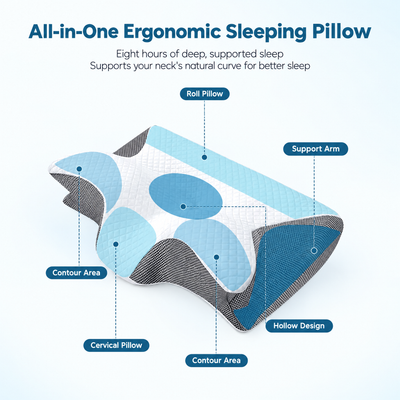 Cellnce Sleep Cervical Memory Foam Pillow | Ergonomic Contour Support