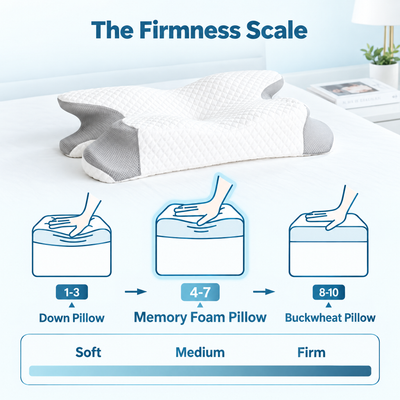 Cellnce Sleep Cervical Memory Foam Pillow | Ergonomic Contour Support