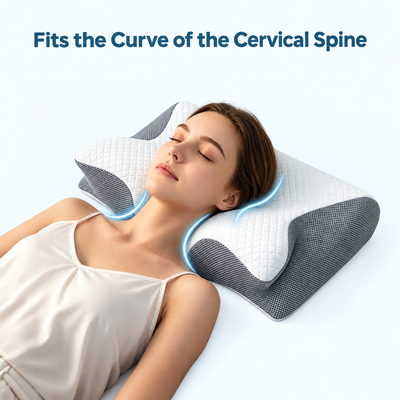 Cellnce Sleep Cervical Memory Foam Pillow | Ergonomic Contour Support