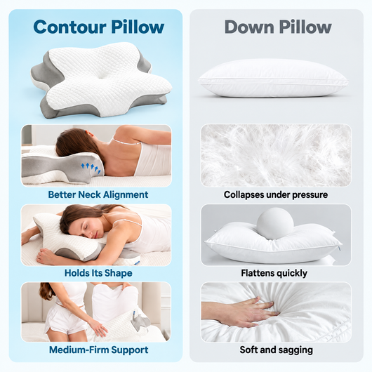 Cellnce Sleep Cervical Memory Foam Pillow | Ergonomic Contour Support
